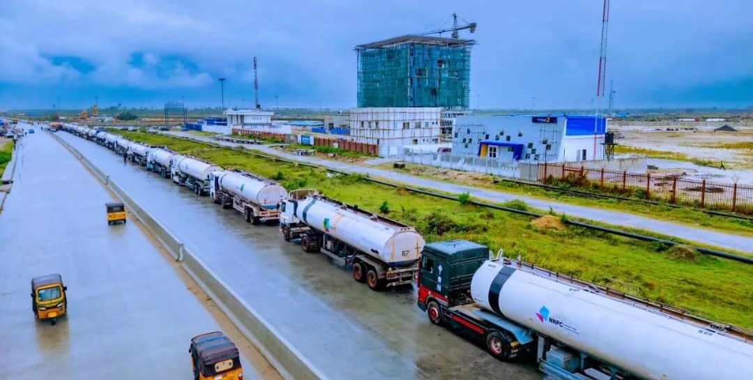 dangote refinery trucks