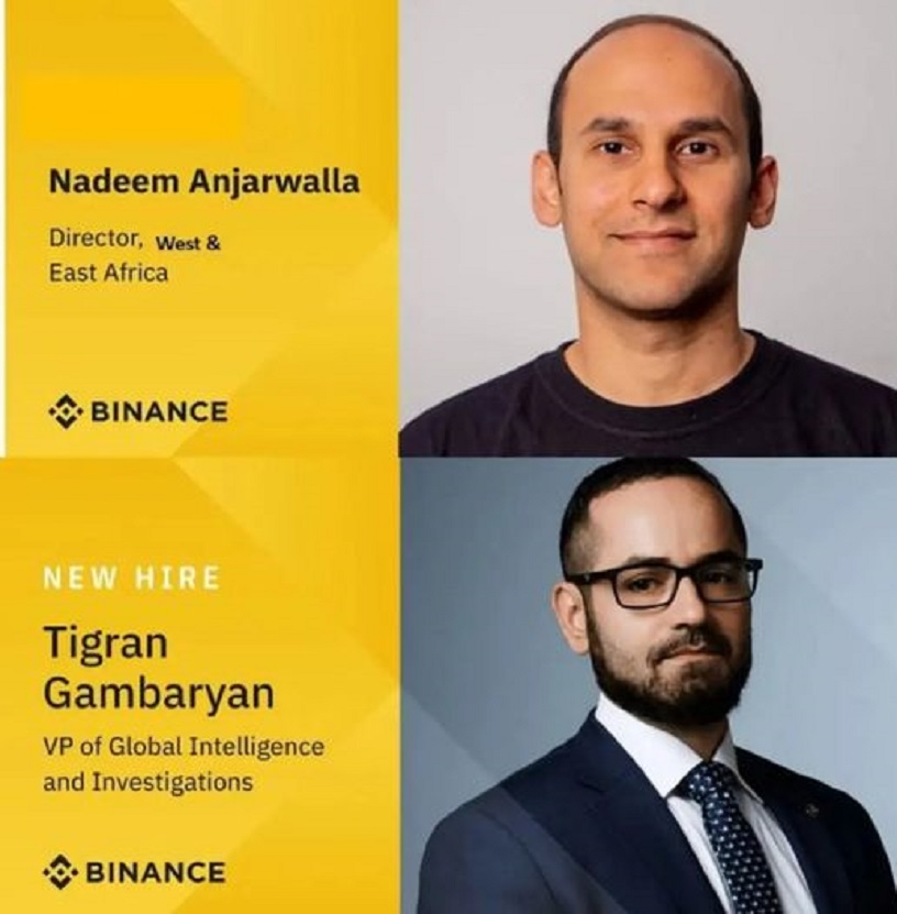 Gambaryan and Anjarwalla Binance