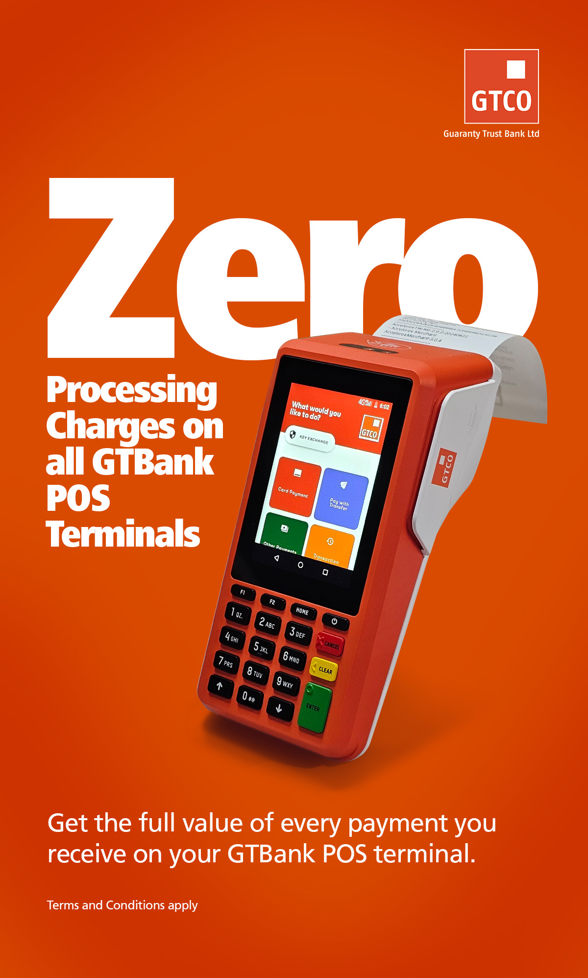 GTBank POS Processing Fees