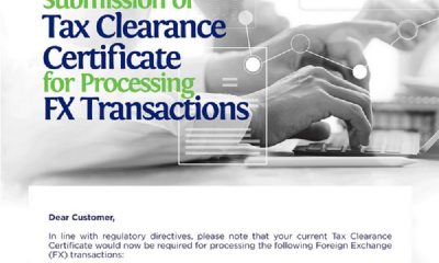 tax clearance certificate FX allocation