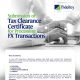 tax clearance certificate FX allocation