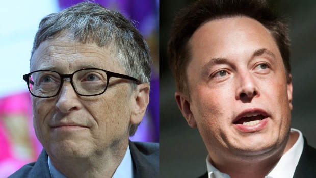 Elon Musk Bill Gates Tesla Microsoft internet 