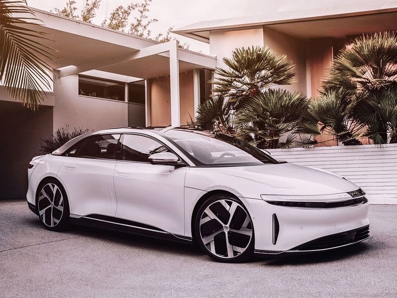 The Lucid Air is touted as the world's fastest charging EV. Image Credit: Supplied