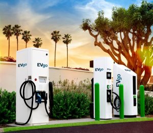 EVgo DC fast-charging stations for electric cars