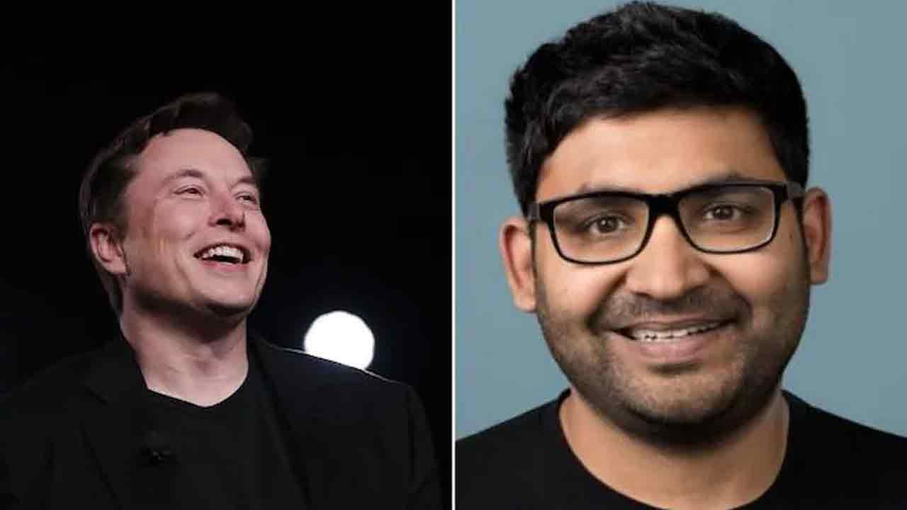 Tesla CEO Elon Musk and Twitter's CEO Parag Agrawal