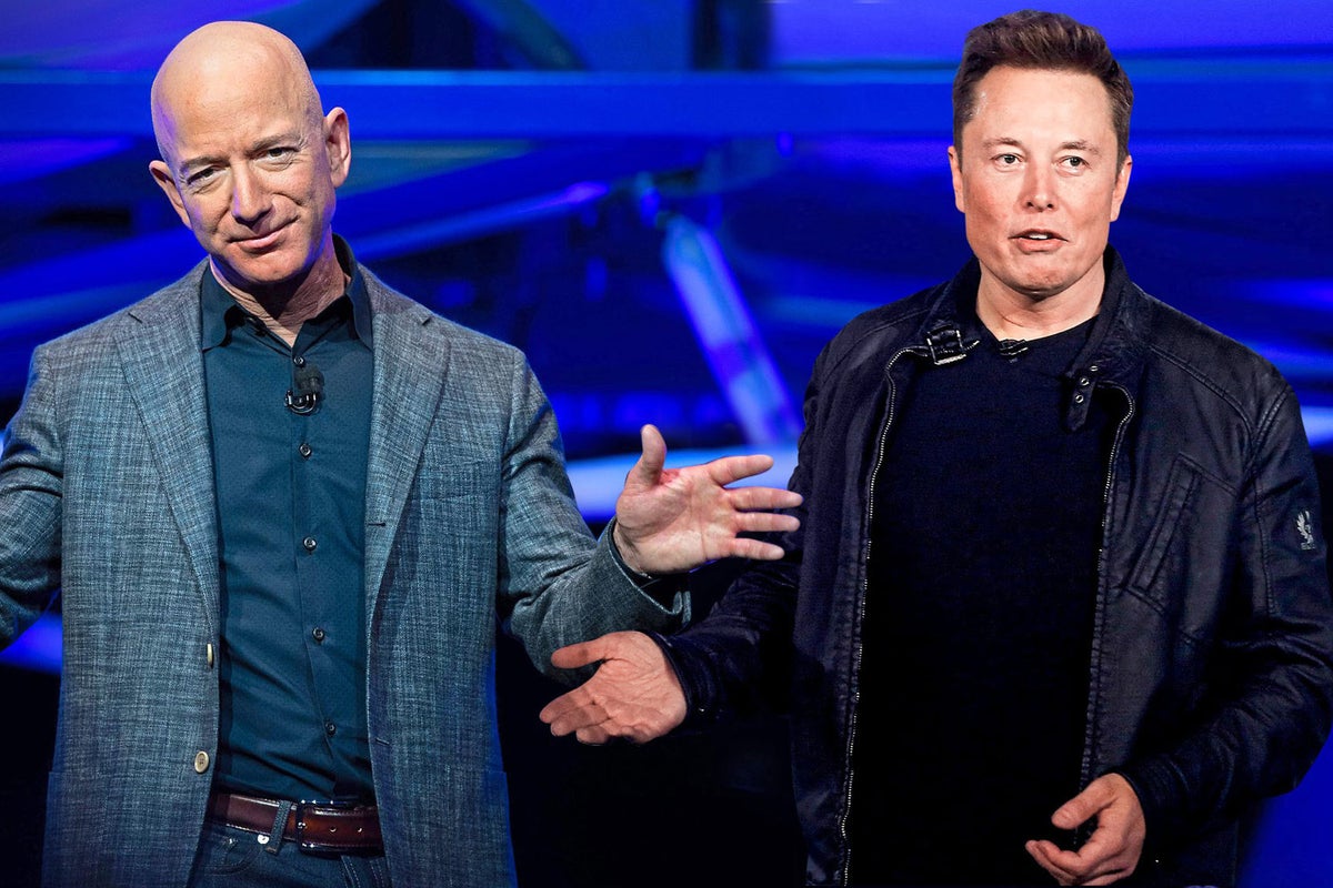 Tesla's Elon Musk Jeff Bezos billionaires Forbes