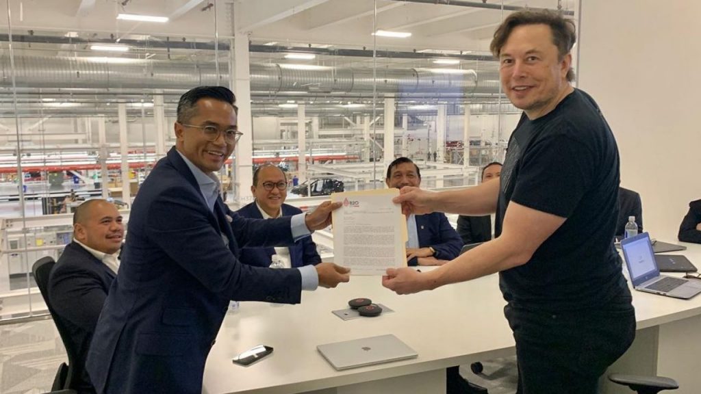 Tesla’s Elon Musk delegation Indonesia Giga Texas nickel