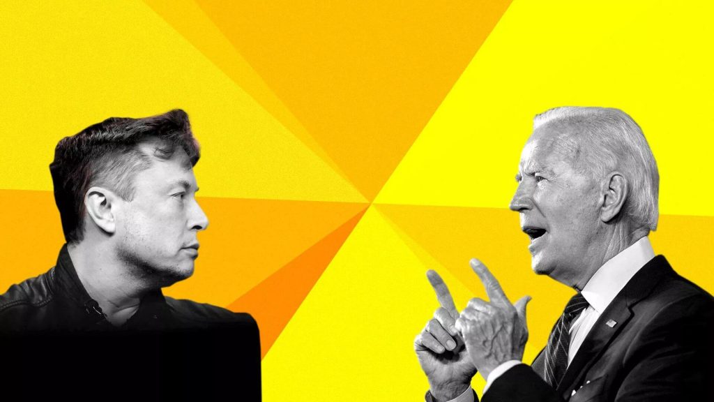 Elon Musk and Joe Biden
