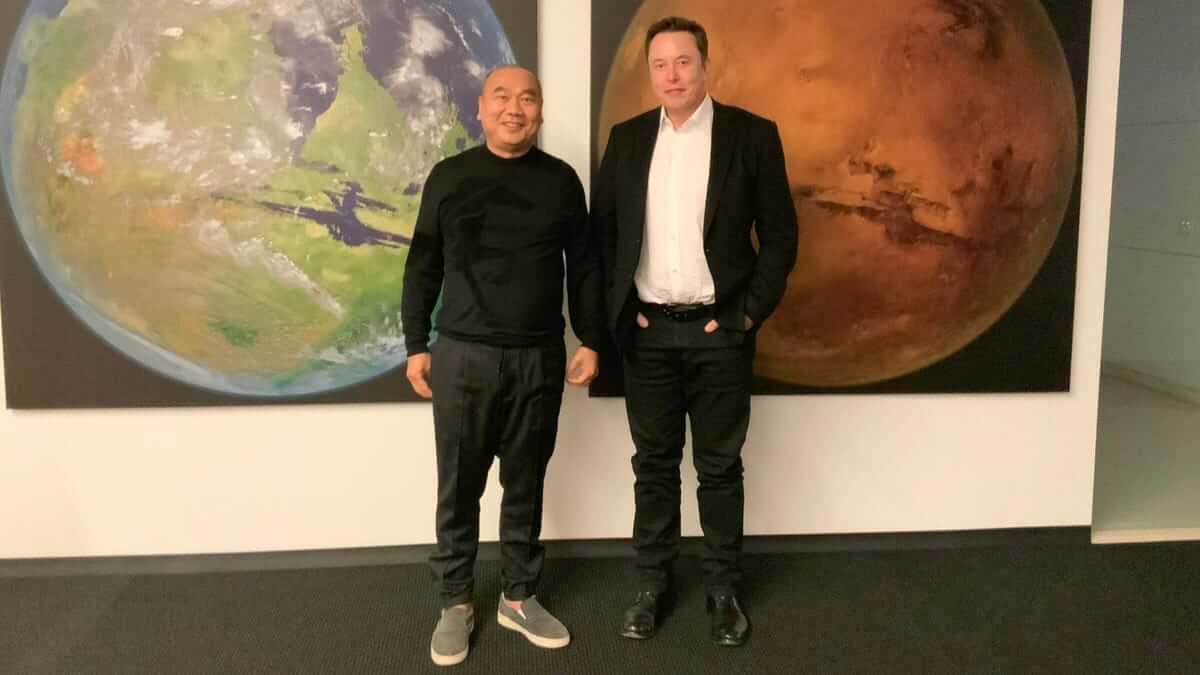 Elon Musk and Leo KoGuan