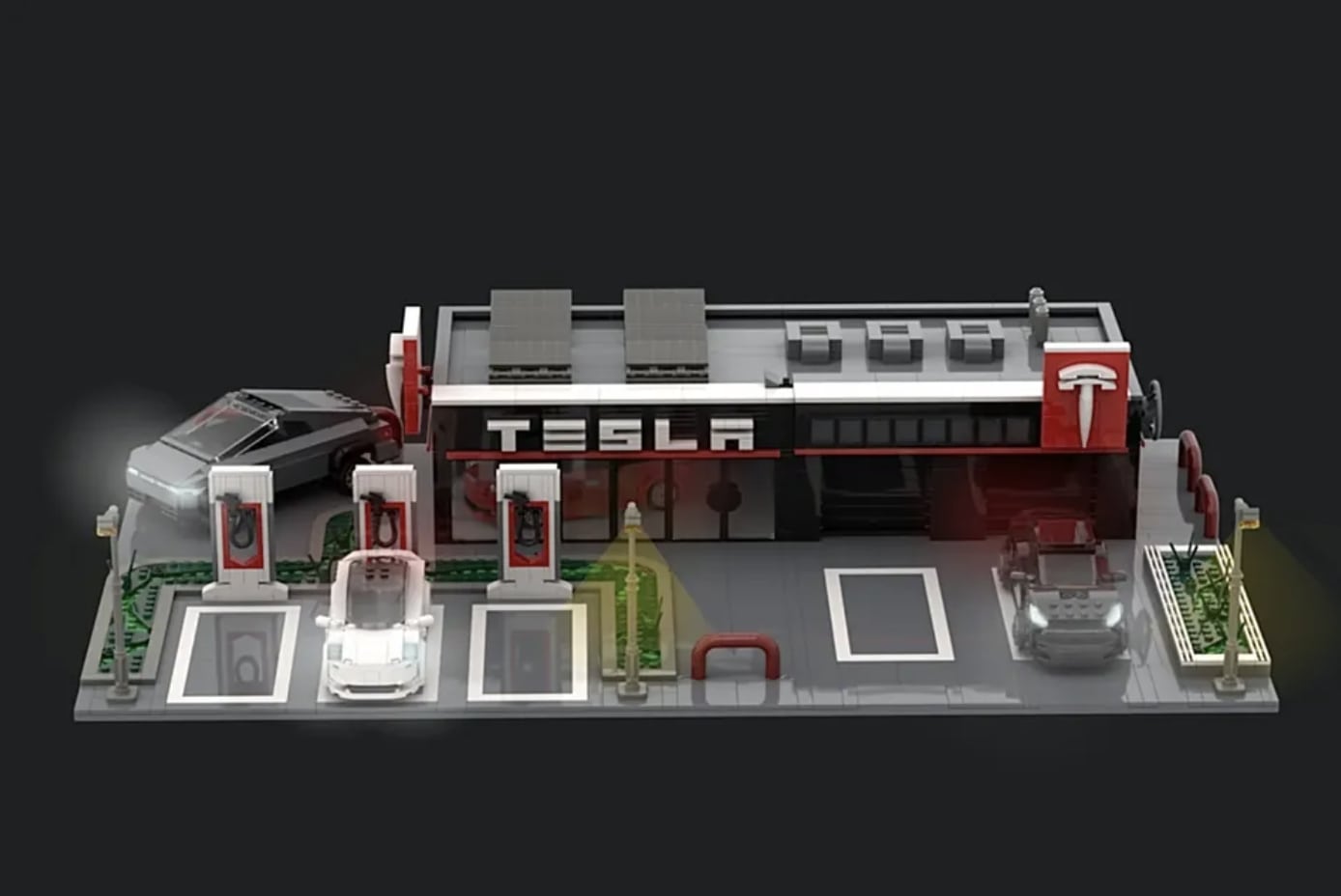 Tesla Supercharger gets Lego-fied