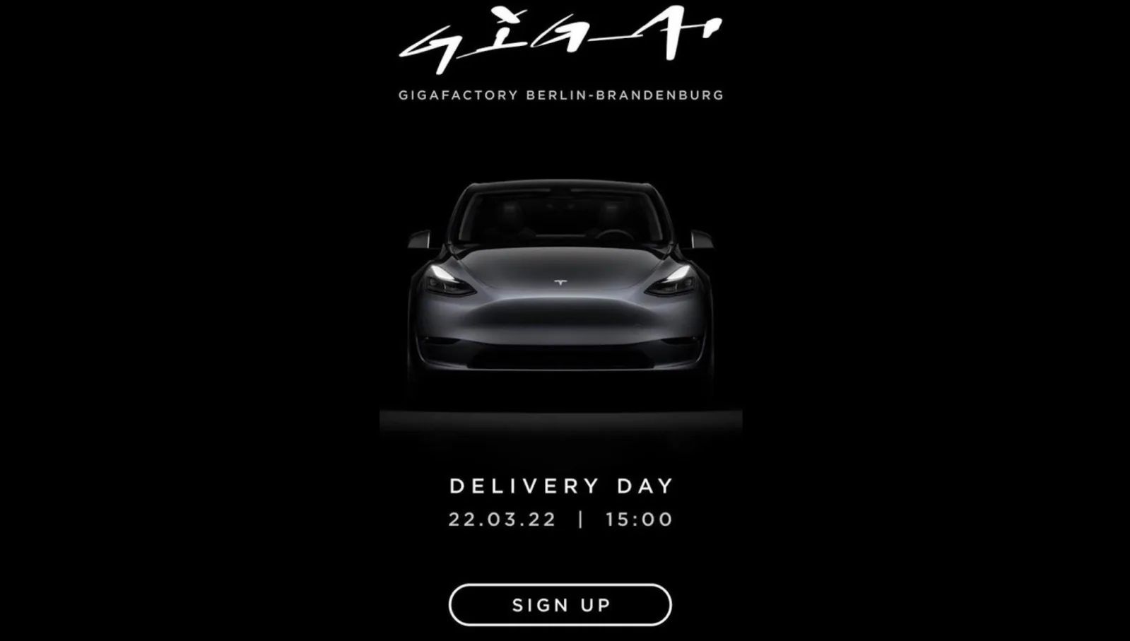 Deliveries German Tesla Model Y March 22.