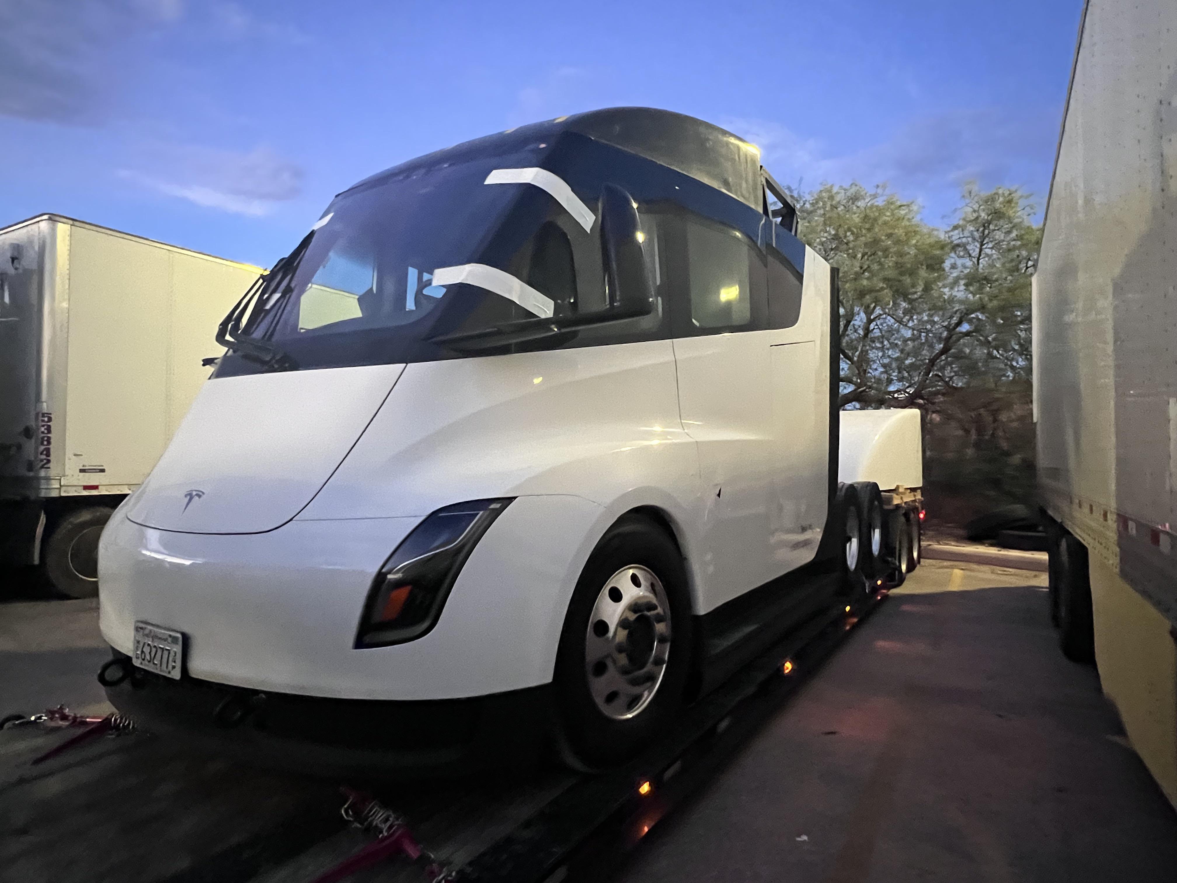 Tesla Semi electric trucks have been spotted 